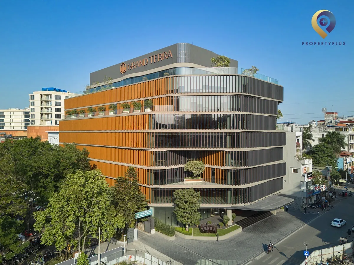 Grand Terra building exterior overview from above